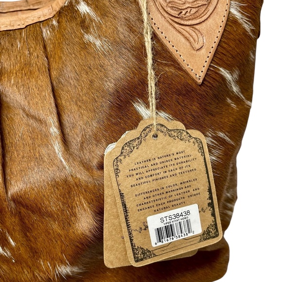 NWT - Yipee Kiyay Cowhide Hobo by STS - Picture 3 of 11